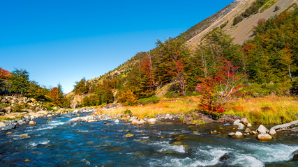 Torres del Paine National Park in Autumn, Patagonia, Chile