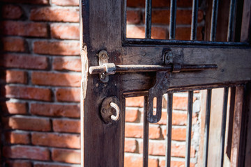 wooden vintage door