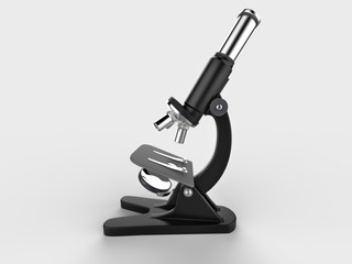 medical microscope 3d render