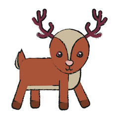 christmas deer icon