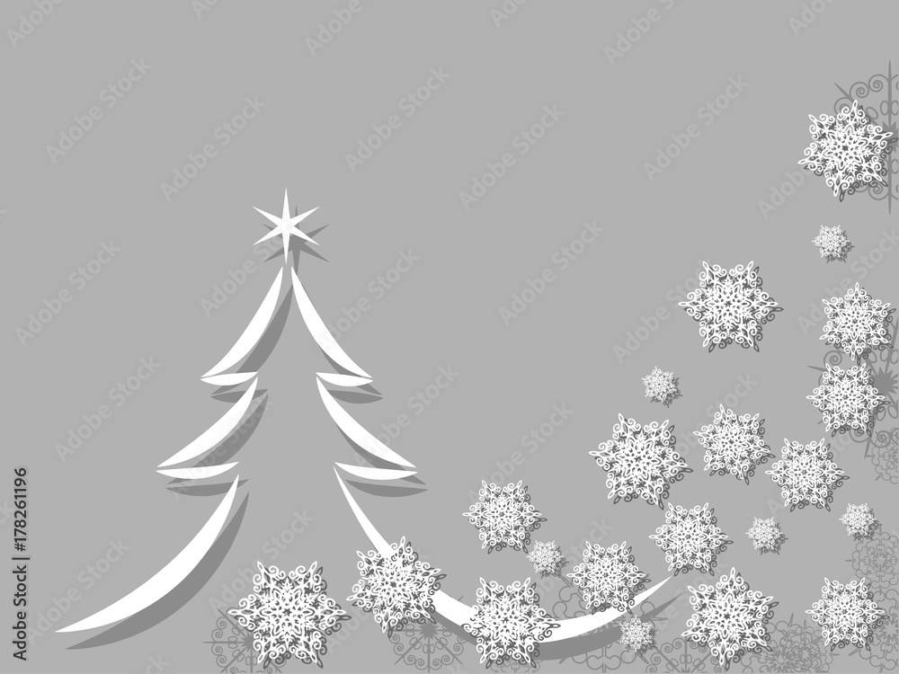 Wall mural winter background