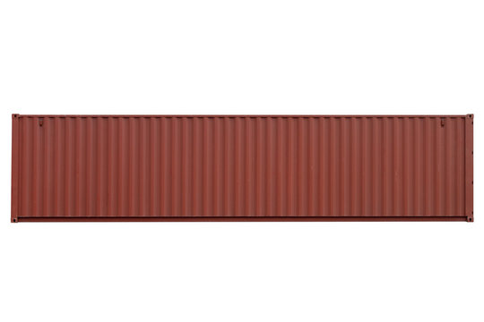 Brown sea container.