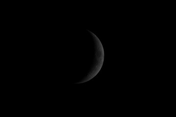 Obraz na płótnie Canvas Mond, Krater, Schwarzer Hintergrund