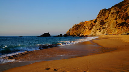 Fototapeta na wymiar Ocean coast in Cabo da Roca Portugal