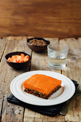 Vegan sweet potato Shepherd's pie