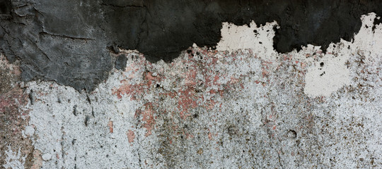 The panorama of grunge gray concrete,cement texture or background.Copy space. Place for text.graphical resource.
