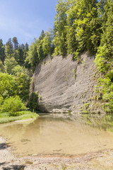 Steilwand im Naturschutzgebiet Eistobel bei Isny im Allgäu