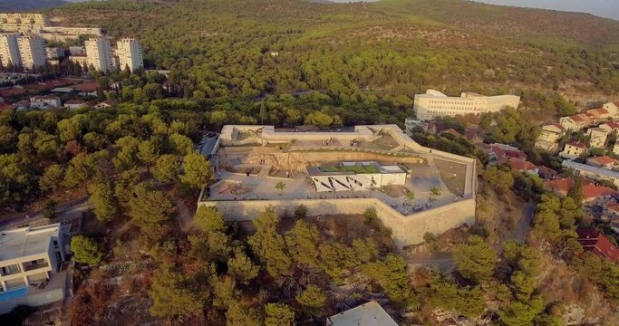 Sibenik Barone Fortress aerial