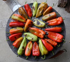 Baking peppers