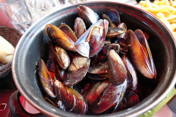 Moules / frites à Montpellier, France