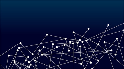 Abstract connecting dots and lines. Connection technology science background.