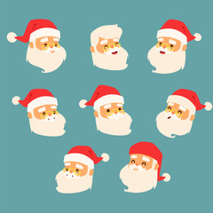 Christmas santa claus vector illustration.