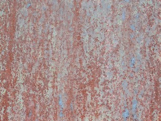 Texture of rusty painted metal.