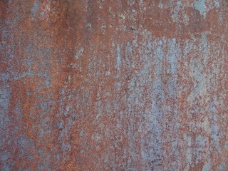 Texture of rusty painted metal.
