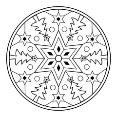 Weihnachts-Mandala.