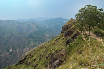 Fototapeta na wymiar View of Little Adam's Peak in Sri Lanka.