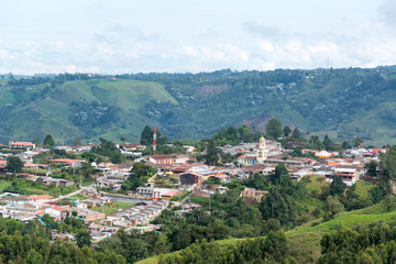 Fototapeta premium View of Salento, Colombia