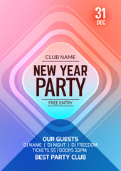 New Year Party flyer design template