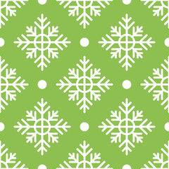 Christmas seamless pattern with snowflakes