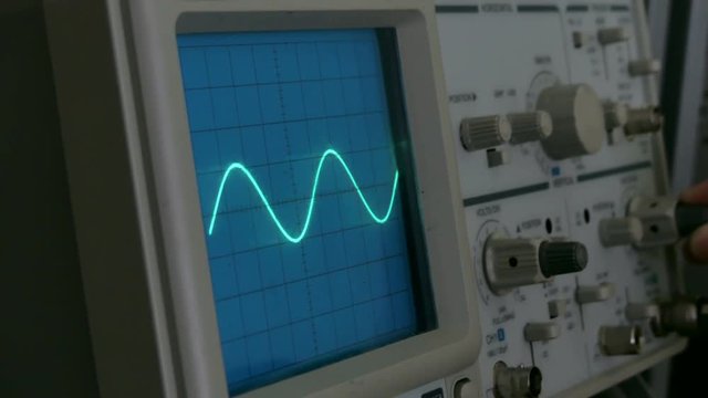 Amplitude Diagram on the oscilloscope
