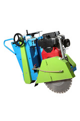 Circular saw. Professional tool. .On a white background.