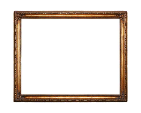 Antique golden picture or photo frame