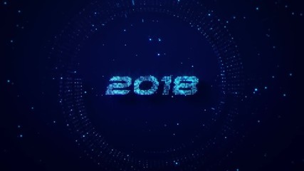 Nappy New Year 2018.Morphing transformation HNY to 2018.Merry Christmas and Happy New Year card opener.Christmas eve intro.Snow and fireworks explosion.Snowfall shining.Type 1