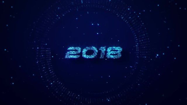 Nappy New Year 2018.Morphing transformation HNY to 2018.Merry Christmas and Happy New Year card opener.Christmas eve intro.Snow and fireworks explosion.Snowfall shining.Type 1
