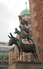 Naklejka premium Bremen - Stadtmusikanten - I -
