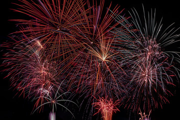 Fireworks light up the sky in celebration