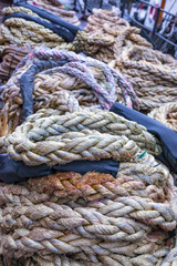 Ropes on a Dock in Bergen, Norway