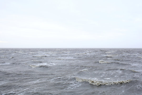 Grey seascape