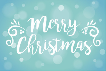 Merry Christmas Soft Focus Snow Vector Illustration 1