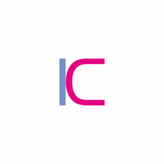 Letter K or IC Letter Logo