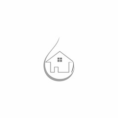 home droplet logo vector