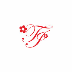 Tg Letter flower logo