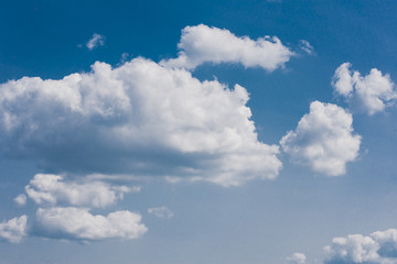 Evening sky with lots small clouds - natural background