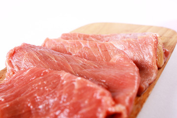 Food Photography. Raw Sukiyaki Meat