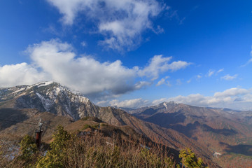 秋の天神峠からみた風景