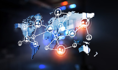 Obraz premium Social networking relevance