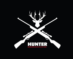 deer hunter retro badge