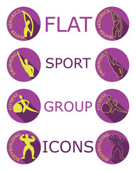 Flat Sport Activities Icons