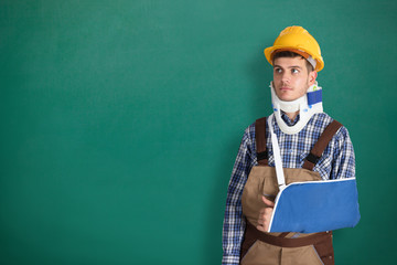 Handyman With Fractured Hand