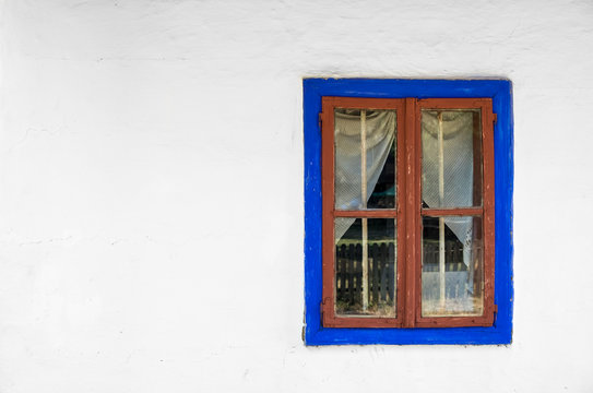 Traditional Romanian house window