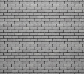 3D rendered white brick wall.