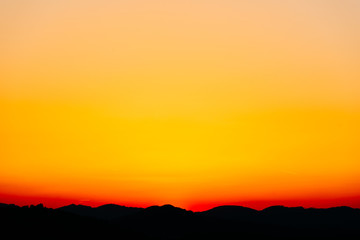 sunset silhouette