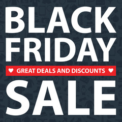 Fototapeta premium black friday card