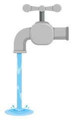 Tab water coming out from tab