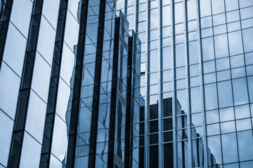 background of the glass modern office building.