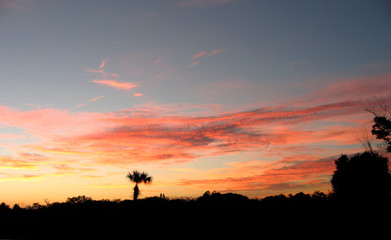 Fototapeta na wymiar Florida Sunset, View 1